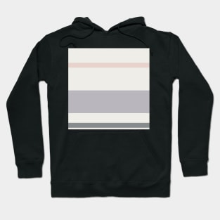 A prime stew of Very Light Pink, Grey, Silver and Light Grey stripes. Hoodie